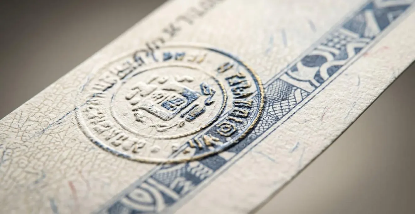 Gros plan sur une attestation d'assurance officielle avec cachet visible