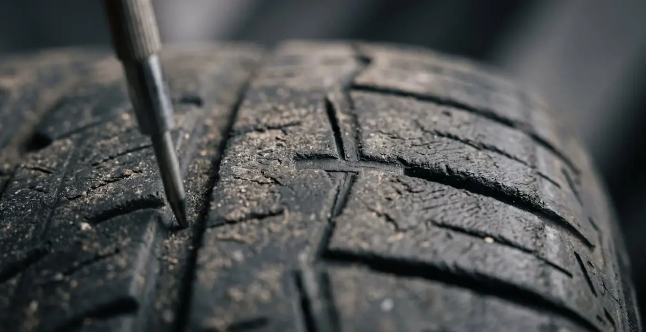 Mesure technique de la profondeur des sculptures d'un pneumatique automobile pour évaluation de conformité réglementaire