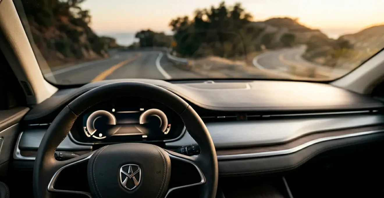 Vue d'ensemble d'un tableau de bord automobile moderne symbolisant la gestion stratégique du bonus auto